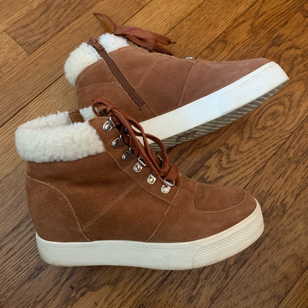 Steve Madden Burnt Brown platform Sneakers